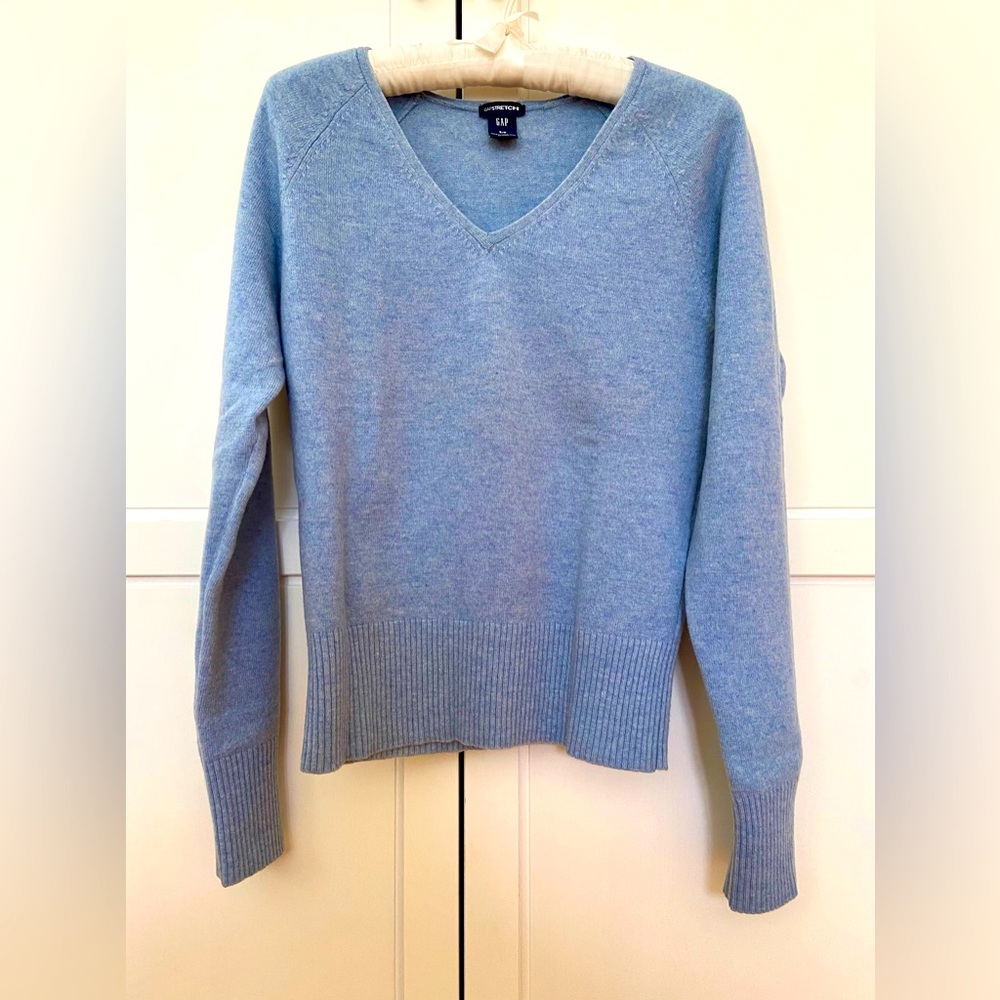 Gap Lambswool Sweater - Light Blue - Size Small